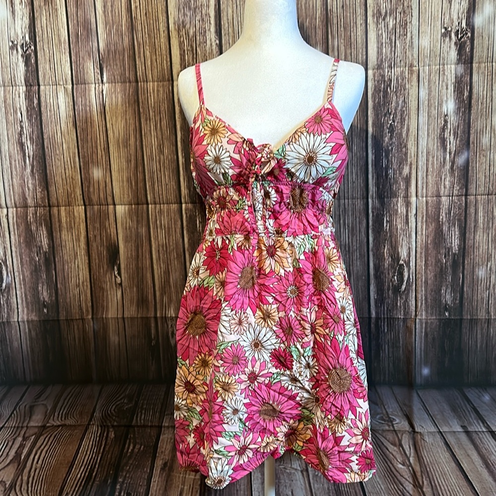 Floral print mini dress